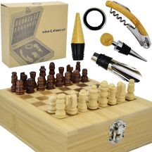 STAMINA CHESS AND WINE ACCESSORIES SET