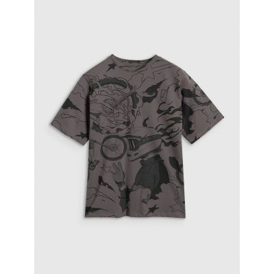 6. Boy's oversize T-shirt with print 4F 4FJRAW25TTSHM3063-90A