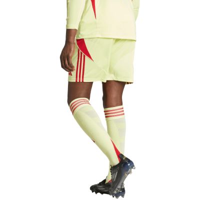 9. Men's adidas Tiro 24 shorts yellow and red JI6090