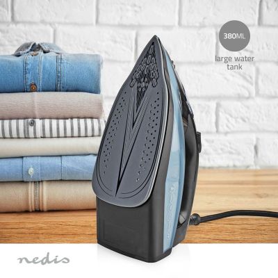 12. Nedis IRON2000 Iron Dry Iron Ceramic Plate 2600 W Blue