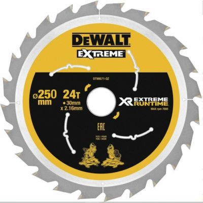 2. DeWALT DT99573 circular saw blade 25 cm 1 pc.
