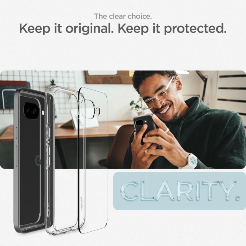 10. Spigen Ultra Hybrid Case for Google Pixel 9A - Clear