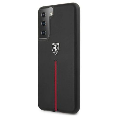 2. Ferrari FEOSIHCS21MBK S21+ G996 black/black hardcase Off Track Leather Nylon Stripe