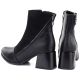 5. Women's insulated ankle boots with a block heel, black M.Daszyński SA269-5