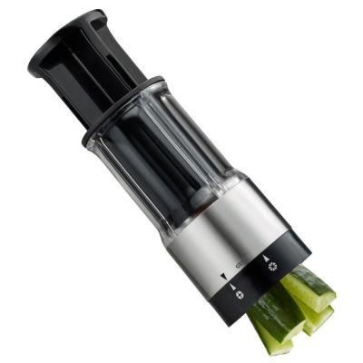 7. GEFU FLEXICUT food knife in various shapes Black, Gray, Transparent Plastic, Stainless Steel
