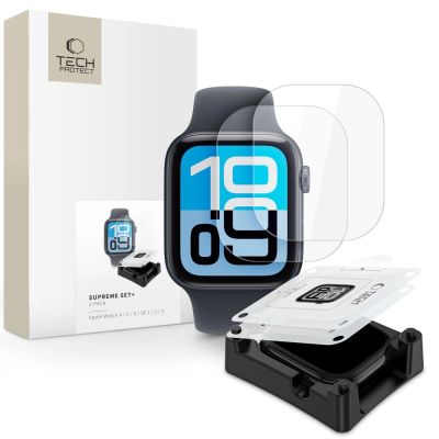 Tech-Protect Supreme Set+ 2-Pack hydrogel foil for Apple Watch 44 mm