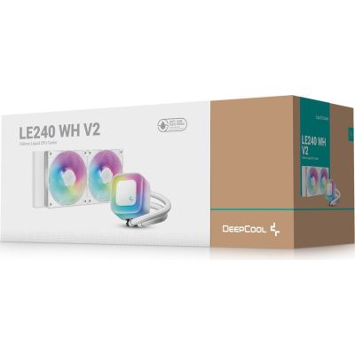 13. DeepCool LE240 WH V2 Processor All-in-one Liquid Cooler 12 cm White 1 pc.