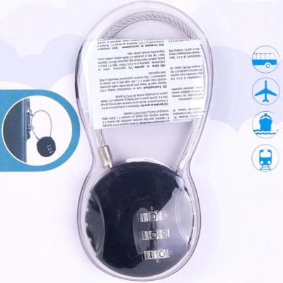 5. COMBINATION PADLOCK FOR SUITCASE AND BAG PROWORLD WITH CABLE
