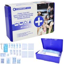 CAR FIRST AID KIT WITH 41 ELEMENTS BOX DIN 13164