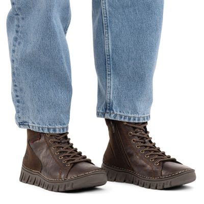 5. Comfortable Women’s Ankle Boots in Chocolate Brown Rieker 57512-25