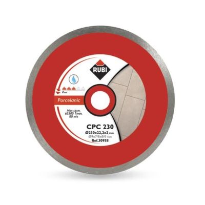 RUBI CPC DIAMOND BLADE 250 x 25.4mm PRO FOR PORCELAIN TILES