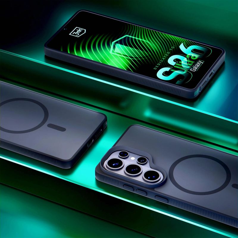 7. 3mk Smoke MagCase for Samsung Galaxy S26 Ultra - Gray-Translucent