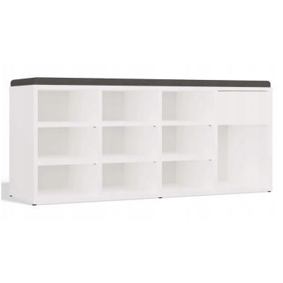 2. TALLIN WHITE SHOE CABINET