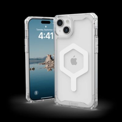 2. UAG Plyo MagSafe case for iPhone 15 Plus - transparent and white