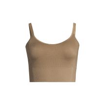 CASALL Women's Shiny Seamless Rib Top, green