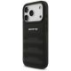 2. AMG Leather Debossed Lines Logo Case for iPhone 17 Pro - Black