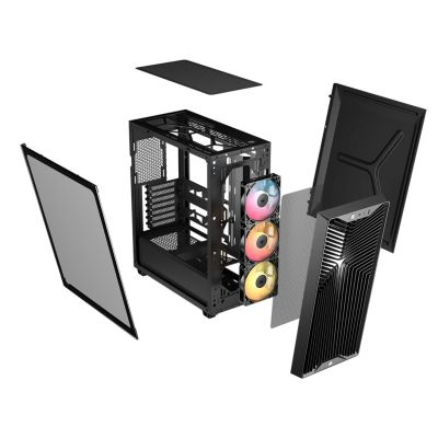 7. Corsair 3200D RS ARGB Mid-Tower Black case