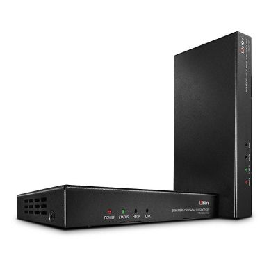 6. Lindy 38174 AV Extender AV Transmitter and Receiver Black