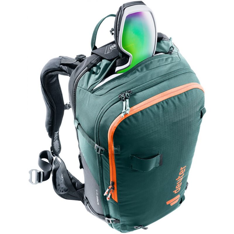 8. Deuter ALPROOF 30 SL backpack, Black, Green Denim, Polyamide, Polyester