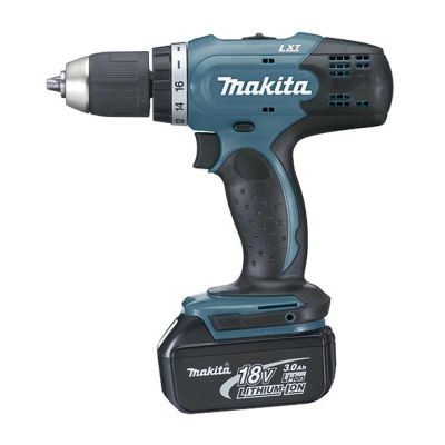 Makita DDF453RFE 42 Nm 18 V LXT Cordless Drill Driver with Two 3.0 Ah Li-Ion Batteries and Case