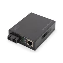Media converter RJ45 10/100/1000Base-T to SC duplex 1000Base-LX, SM, 20km