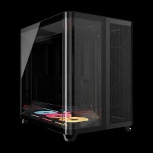 Corsair AIR 5400 LX-R LINK Tempered Glass Mid-Tower Case, Black