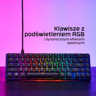 7. HyperX Alloy Origins 65 black / Gaming keyboard / mechanical / HyperX Red / US / RGB / USB-C