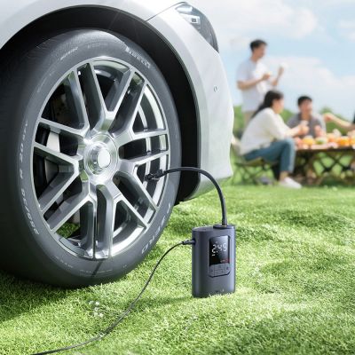 7. Baseus GoTrip VA1 Car Pump Compressor 150 PSI with 12V Power Supply - Dark Gray