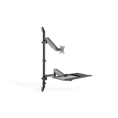 22. Single wall-mounted arm LCD + keyboard, max. 32", max. 8 kg, tilt and swivel
