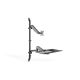 22. Single wall-mounted arm LCD + keyboard, max. 32", max. 8 kg, tilt and swivel