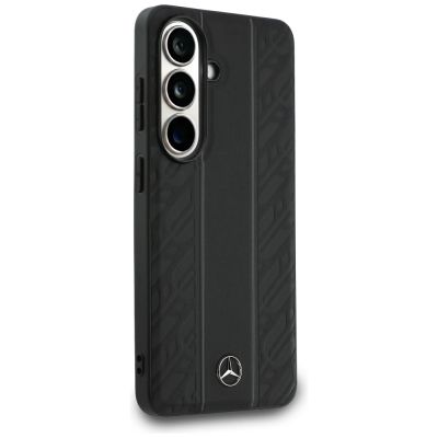 4. Mercedes Laurel Leaves Vertical Stripes MagSafe Case for Samsung Galaxy S26 - Black