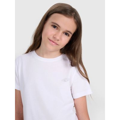 4. Regular plain T-shirt (SET OF 2) for children 4F 4FJRAW25TTSHU3157-91S