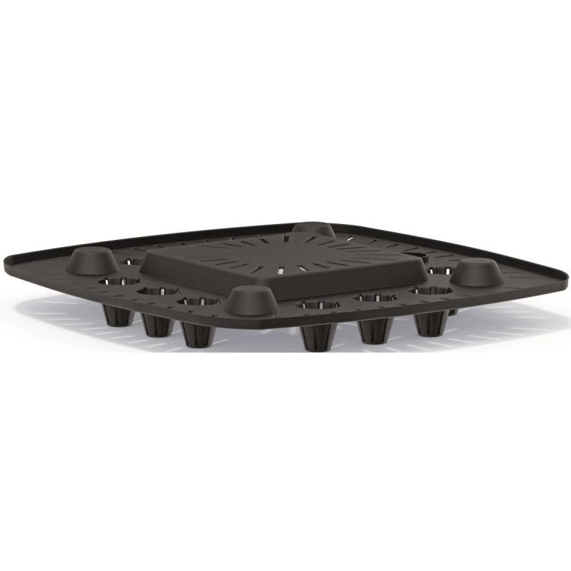 3. GRACIA SQUARE ECO WOOD FLOWER POT 24x24CM COFFEE