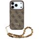 Guess 4G Strap Triangle Logo MagSafe case for iPhone 17 Pro - brown