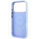 6. Guess Stripe Peony 4G Logo MagSafe Case for iPhone 18 Pro / 17 Pro - Light Blue