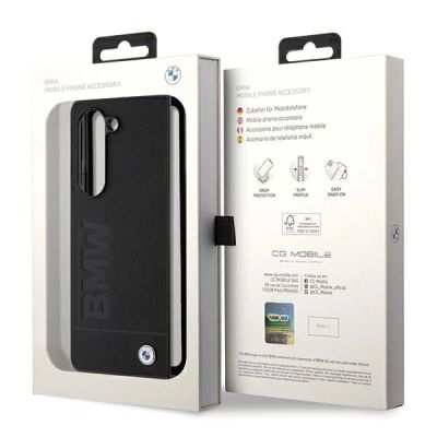 7. BMW Signature Logo Imprint case for Samsung Galaxy Z Fold 5 - black