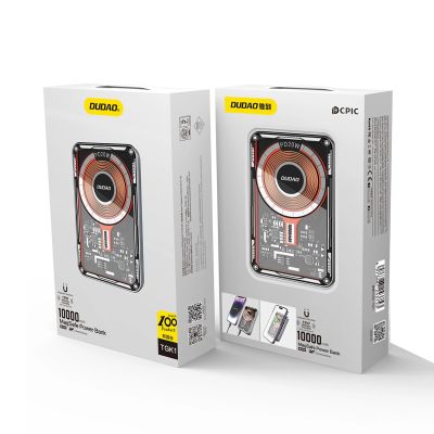 15. Dudao TGK1 power bank with MagSafe wireless charger 20W 10000mAh black (TGK1-black)