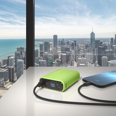 6. RealPower PB-10000C PD+ 10000 mAh Light Green