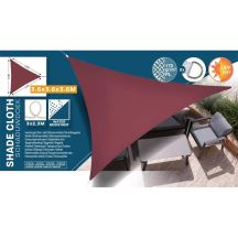 GARDEN SUN SAIL TRIANGLE 3.6X3.6X3.6M BURGUNDY