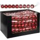 2. DECORATIVE PLASTIC BAUBLE SAFE 9 PCS DIA 60MM RED
