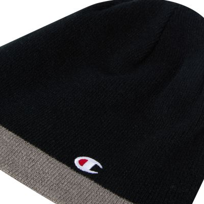 8. Champion Reversible Beanie Black and Gray 802407 KK001