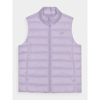 4. Women’s quilted down vest with stand-up collar 4F 4FWAW24TVJAF139-52S