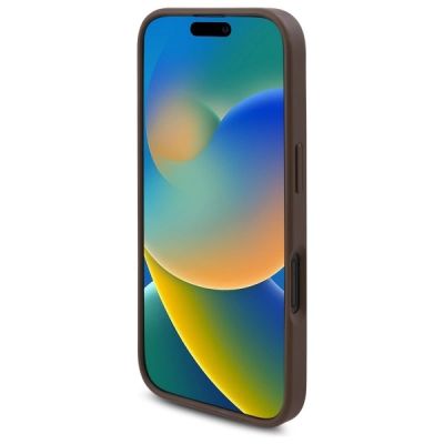 5. Guess GUHMP16SP4ROPEMCW iPhone 16 6.1" brown/brown hardcase 4G Flowers Print MagSafe