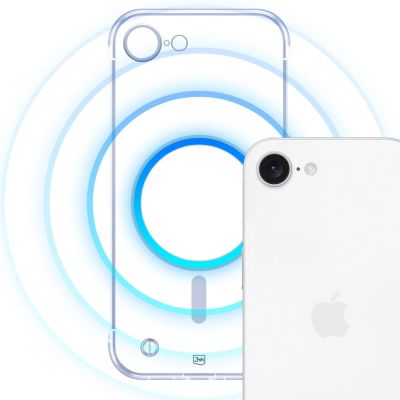 8. 3mk Just20g MagCase for iPhone 16E - transparent