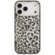 3. Guess IML Leopard Glitter Triangle Logo MagSafe Case for iPhone 17 Pro Max / 18 Pro Max - Black