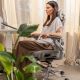 12. Leadpro 8.7 Grey Swivel Chair