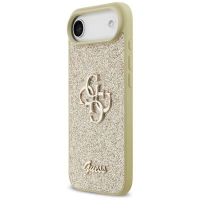 2. Guess Fixed Glitter Big 4G case for iPhone Air - gold