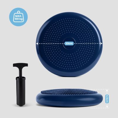 22. Double-Sided Balance Cushion with Pump Spokey FIT SEAT