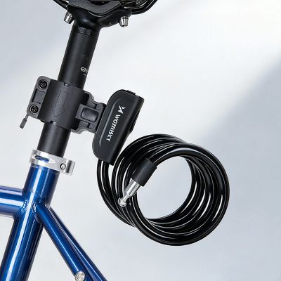 5. Wozinsky WPB-01R Portable Bike Lock with Anti-Theft Cable and 2 Keys for Electric Bikes and Motorcycles - Black