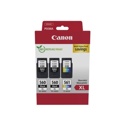 Canon 3712C009 ink cartridge 3 pcs Original High (XL) yield Black, Cyan, Magenta, Yellow